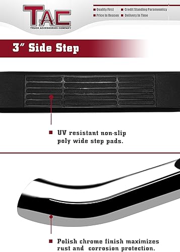 Miniatura 4 de TAC - Estriberas laterales para Jeep Grand Cherokee 2011-2021 incluye 22 WK  Exclude Limited XHigh AltitudeSummitSRTSRT8TrackhawkTrailhawkL Modelo