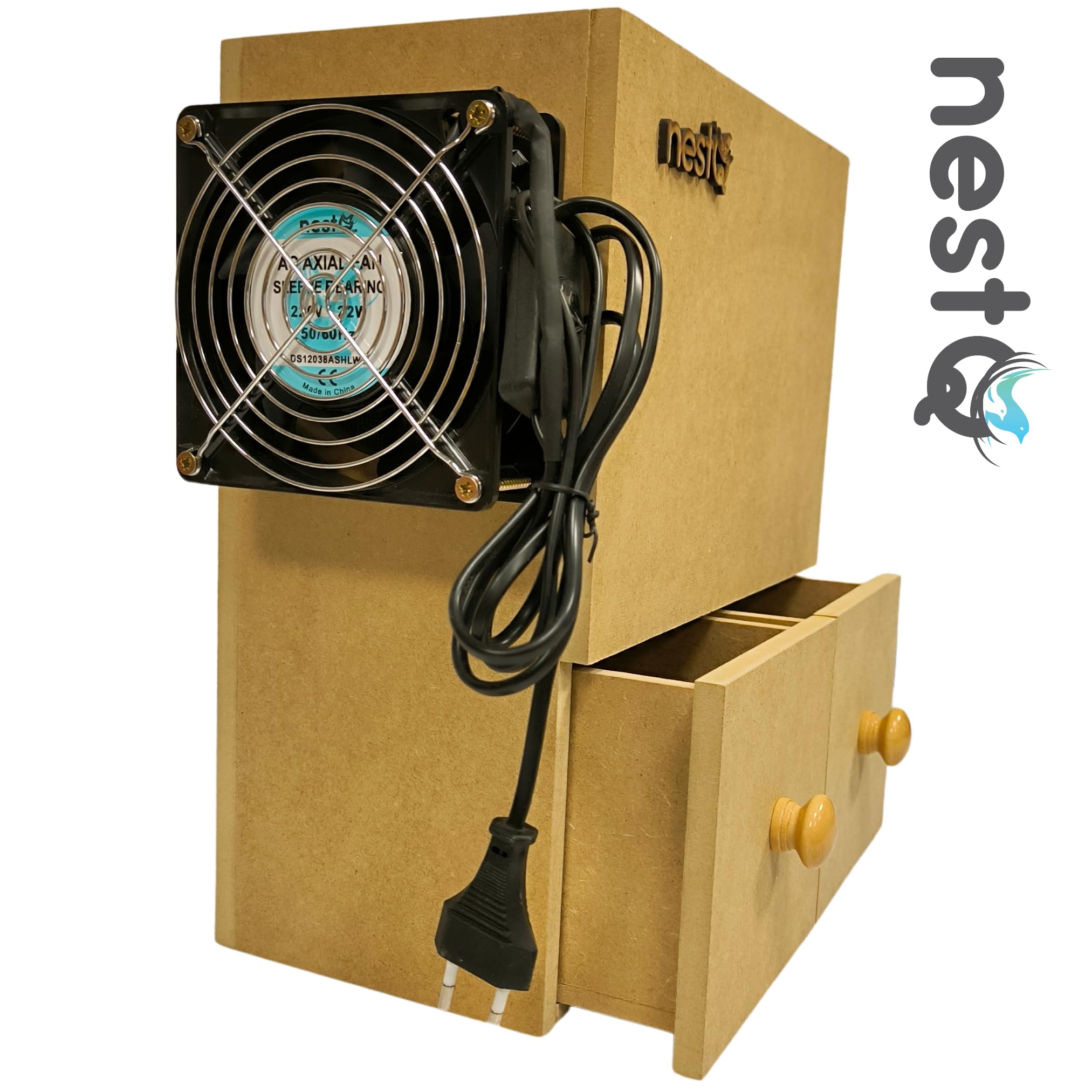 Detergente Pulitore per Semi Uccelli Macchina per la Pulizia Fossa Mista, Altezza 33 cm, Larghezza 15 cm e Lunghezza 28 cm (Marron S)