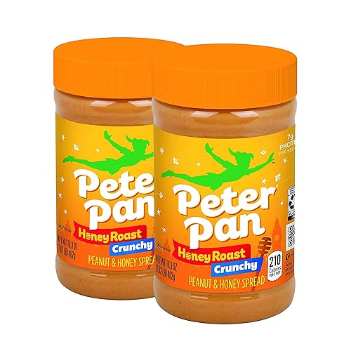 Peter Pan Crunchy Honey Roast Peanut Spread, 16.3 onzas (paquete de 2)
