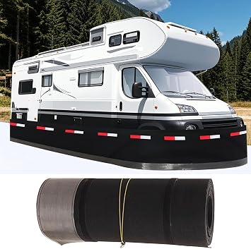 RV Skirting for Winter, Heavy Duty RV Skirt for Travel Trailer, 91.9x2.6ft | Easy Installation, All-Weather Protection, Windproof & UV Resistant, Convenient Storage for Class A B C Mobilehome 5th Wheel