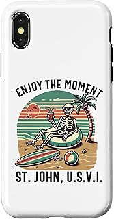 iPhone X/XS セントジョンU.S.V.I. USバージン島のお土産休暇リマインダー。 スマホケース