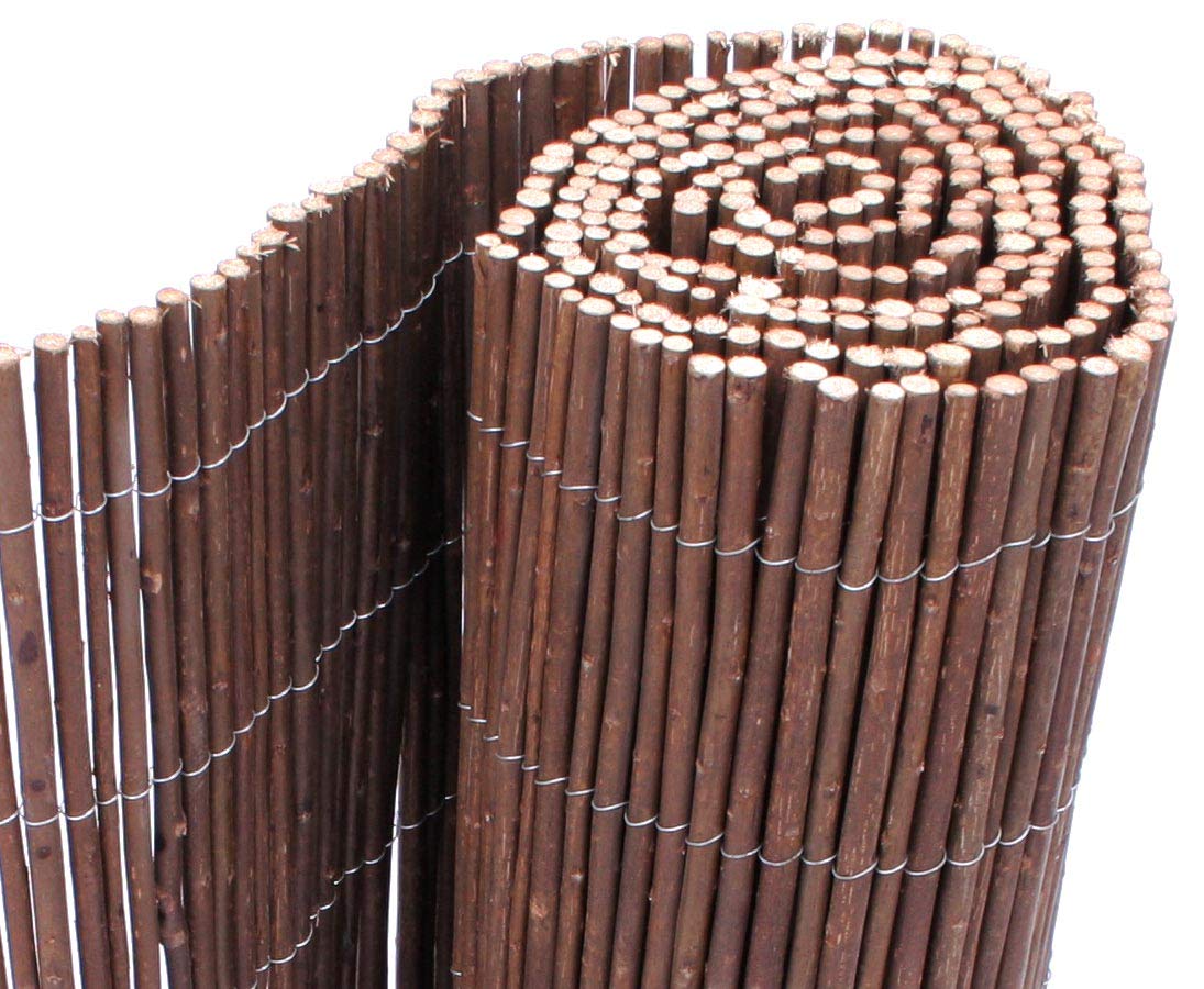 bambus-discount.com Mata wierzbowa, ochrona przed wzrokiem Hawei 100 x 300 cm – niska mata maskująca z naturalnej wikliny, 1 m x 3 m