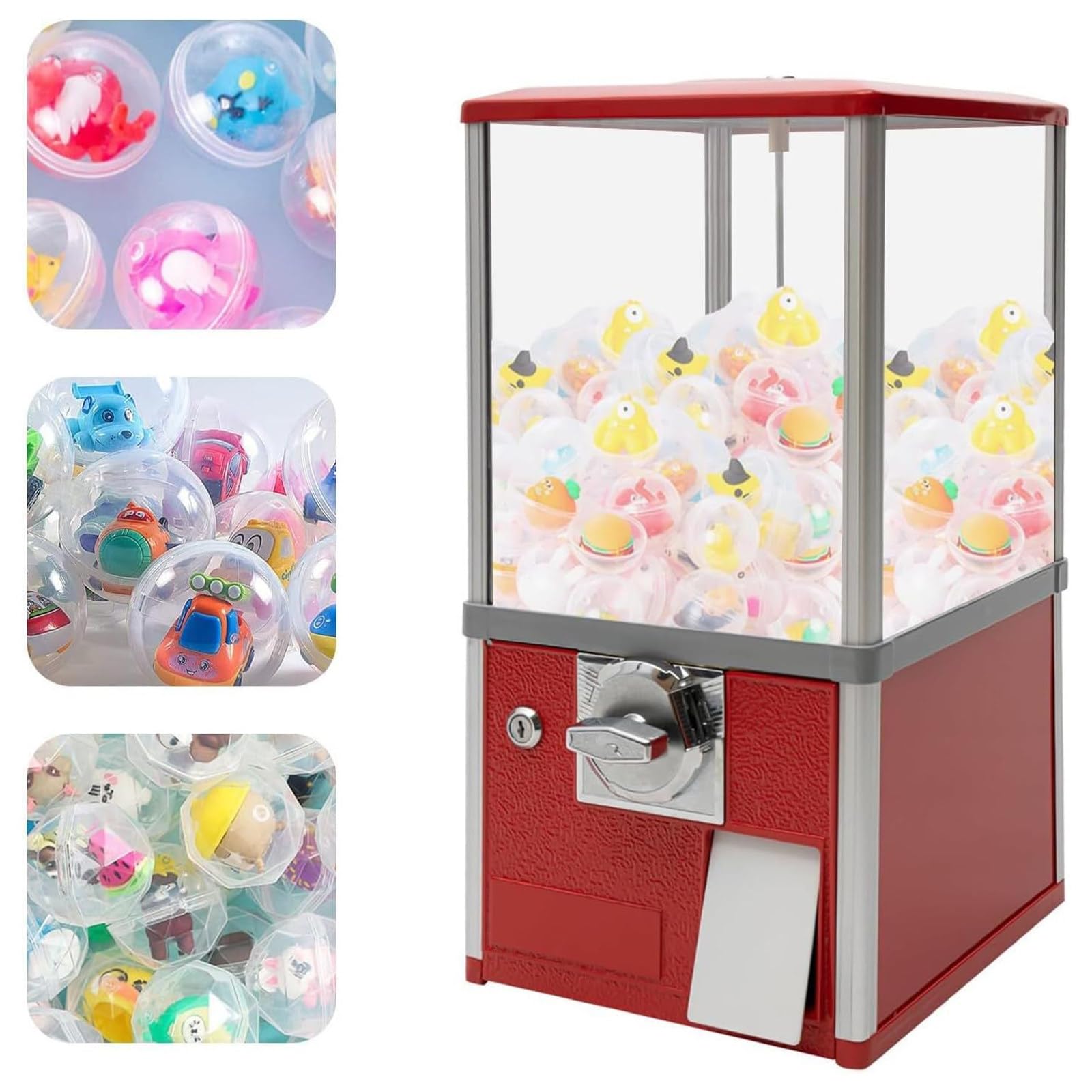 Máquina Expendedora De Juguetes con Cápsulas, Máquina Expendedora Comercial con Dispensador De Chicles, Máquina Twister para Estaciones De Metro, Tiendas Minoristas,Red