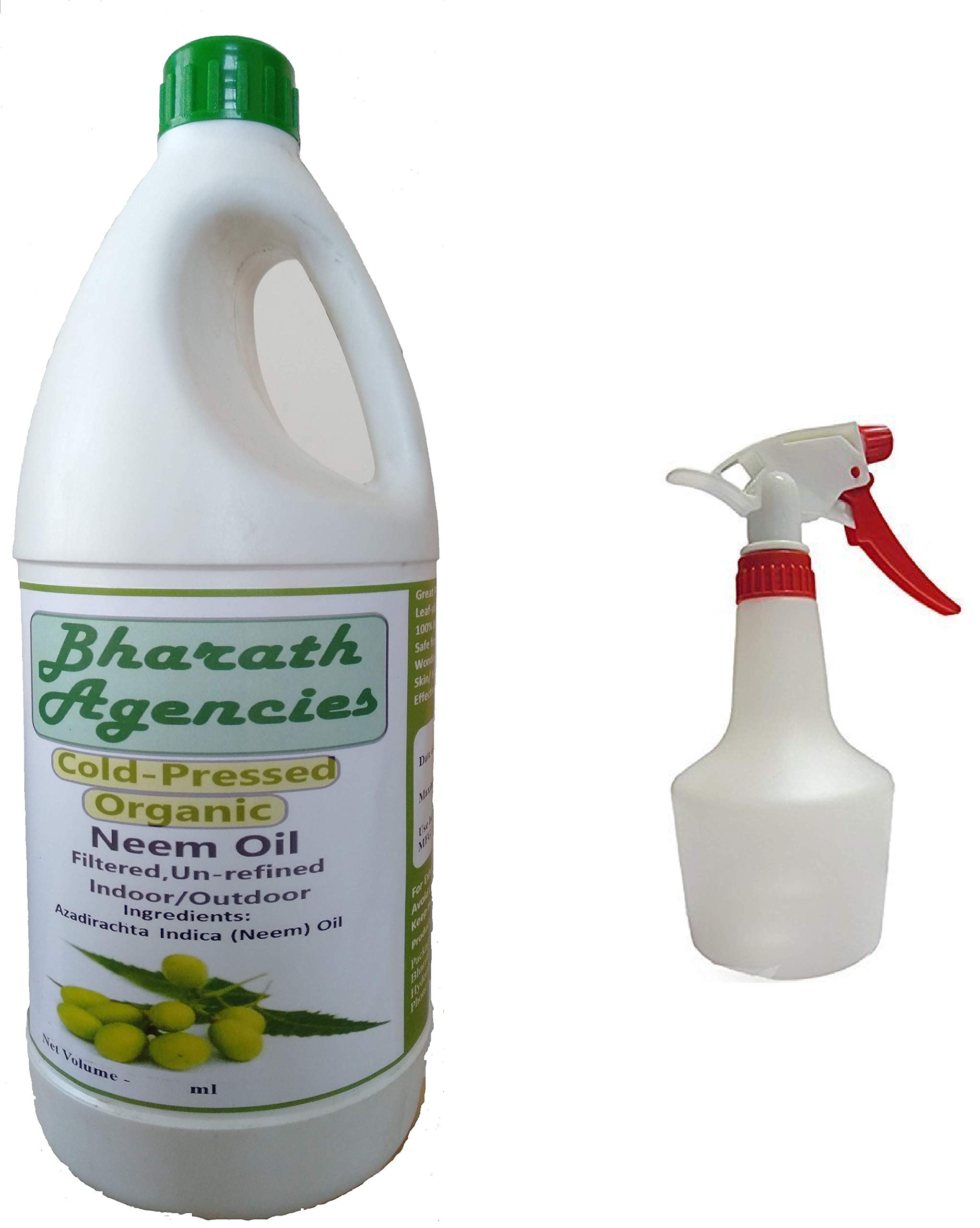 Organic Pressed Pure Neem Oil Concentrate with 1000 ml Spray Bottle - 1 Liter (B07JJCY43C) Amazon Price History, Amazon Price Tracker