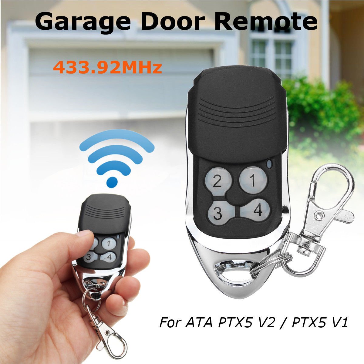 PTX5v2 ATA Garage Door Remote Control Transmitter ATA TrioCode128 PTX5