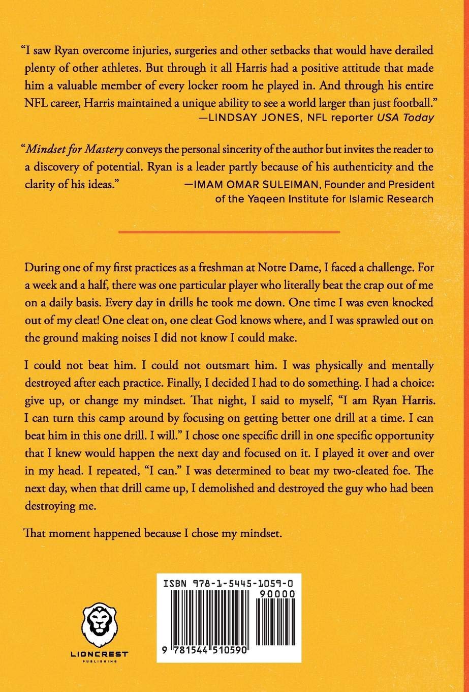 Mindset for Mastery: An NFL Champion's Guide to Reaching Your Greatness