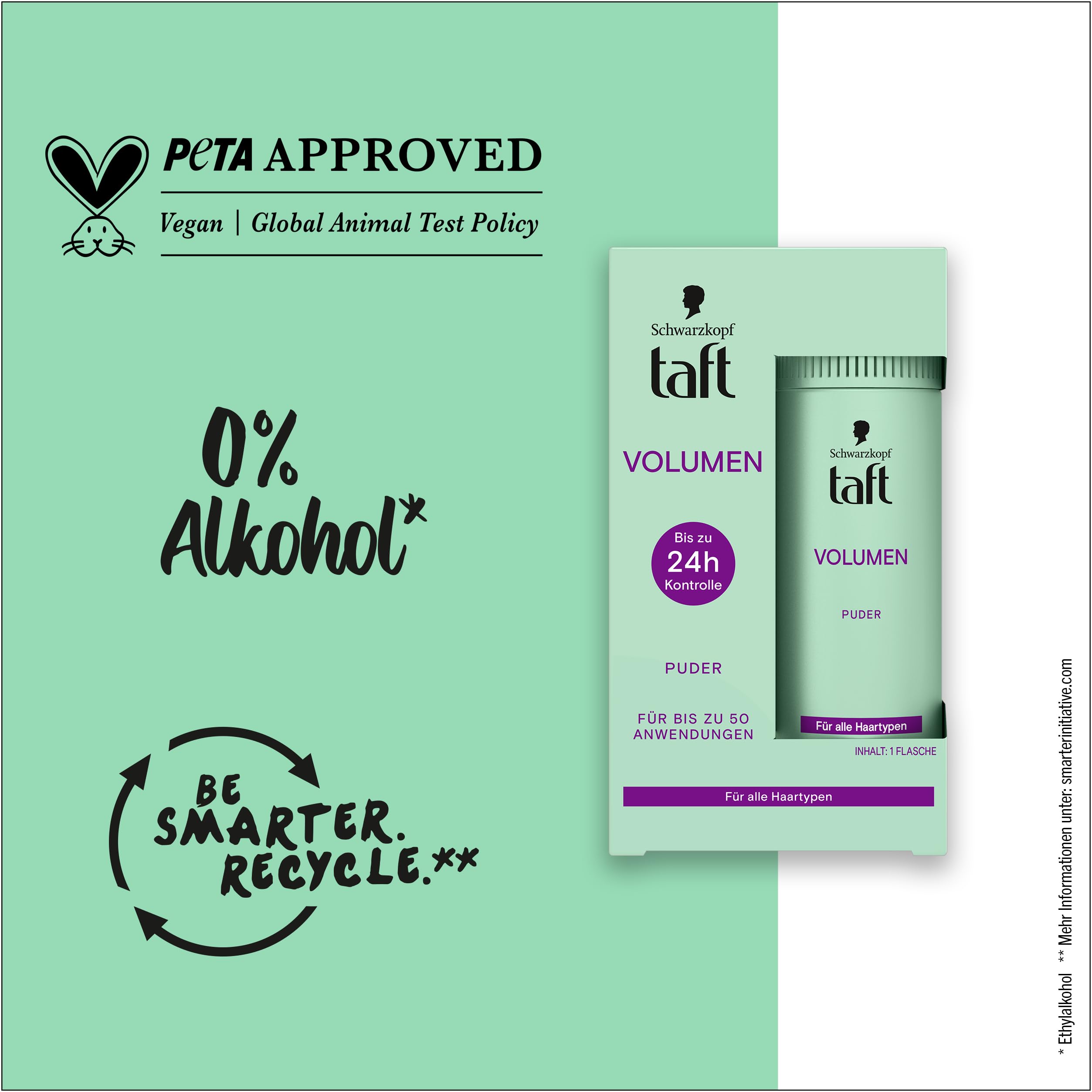 Schwarzkopf Taft puder do stylizacji włosów, objętość (10 g), puder do włosów o pełnych wyglądzie, do 50 zastosowań, wegański puder do stylizacji.