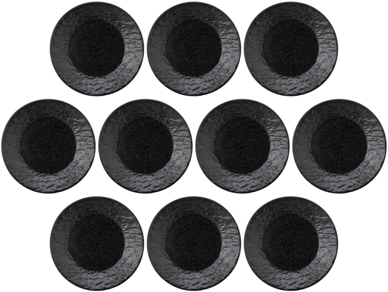Set of 10 Petra SX 5.9 inches (15 cm) Plate, Black Yo | Western Dinnerware Plate (6.0 x 0.9 inches (15.2 x 2.4 cm)