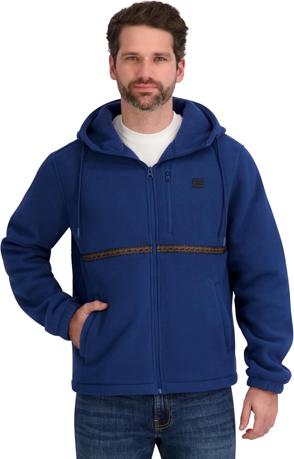 Billabong Men's Sherpa Bonded Polar Fleece Hoodie Jacket