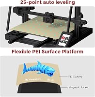 Voxelab Aquila X3 MAX 3D Nyomtató 25 Pontos Automatikus Szintezéssel, Rugalmas PEI Acél Platform, Nagy Pontosságú Nyomtatás 4