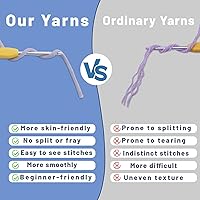 Vista 4 de Kit de ganchillo EOKPHULL para principiantes, set de animales de ganchillo fácil, kit de tejer para adultos con videotutoriales paso a paso e