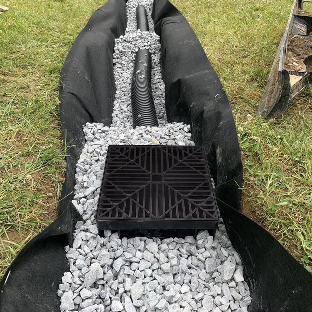 Extensión Flexible para Canalones y Bajantes - Tubo de PVC Extensible (41-155 cm), Diámetro Interno 6.5 cm, para Canalón de Lluvia y Desagüe de Tejado Negro