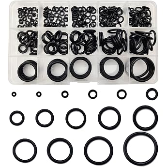 Pack of 250 O-Ring Sealing Rings 15 Sizes Rubber Washers Seal Assortment Set Electrical Seal Set Insulating Pipes Plumber Sealing O-Rings Washers Set