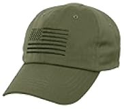 Rothco Tactical Operator Cap with Embroidered US Flag - Adjustable Patriotic American Flag Baseball Cap