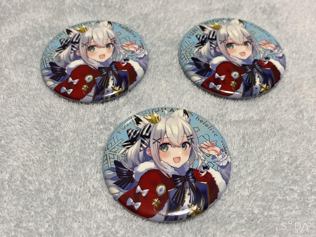 Amazon.co.jp: ホロラ 白上フブキ 缶バッジ 富士急ハイランド HXS 