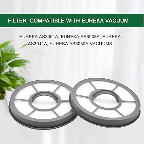 Miniatura 4 de EZ SPARES Repuesto para filtro de vacío vertical Eureka EF-7, modelos AS3001A, AS3008A, AS3011A, AS3030A. Filtro de motor 68657 hecho para adaptarse