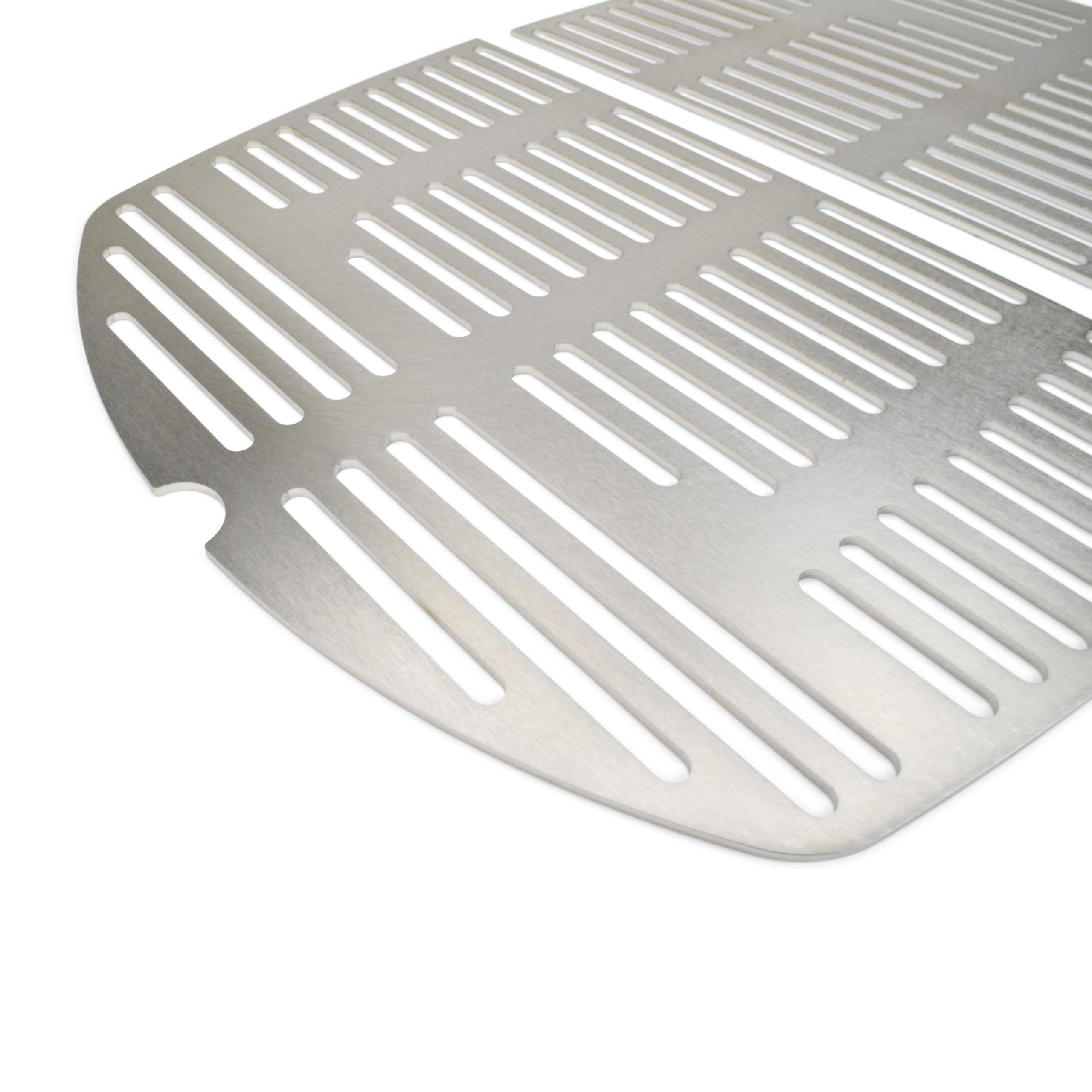 Grillrost.com Das Original Edelstahl INOX Grillroste für die Weber Q300/3000 Baureihe | spülmaschinenfest - Set aus 2 Hälften