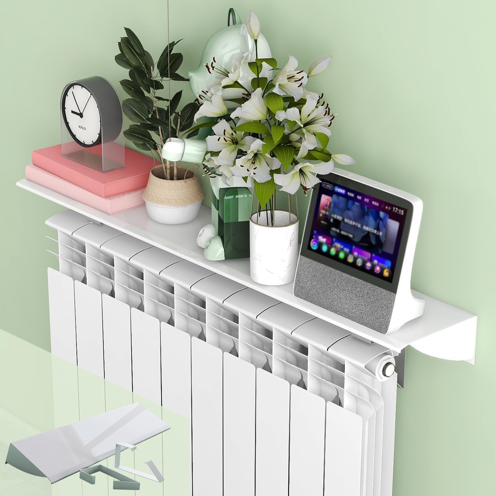 Moderne Universal-Heizkrper-Regalhalterung fr Zimmerpflanzen, Heizung,  Versteckabdeckung, wei, 90 cm, kein Bohren erforderlich : Amazon.de:  Kche, Haushalt & Wohnen