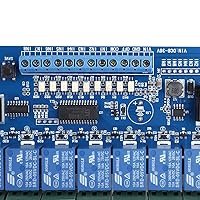 Vista 6 de Relé multifunción, 8-36V 8-Channel Multifunción Relé de Retardo de Tiempo Interfaz Módulo de Junta Optoacoplador LED