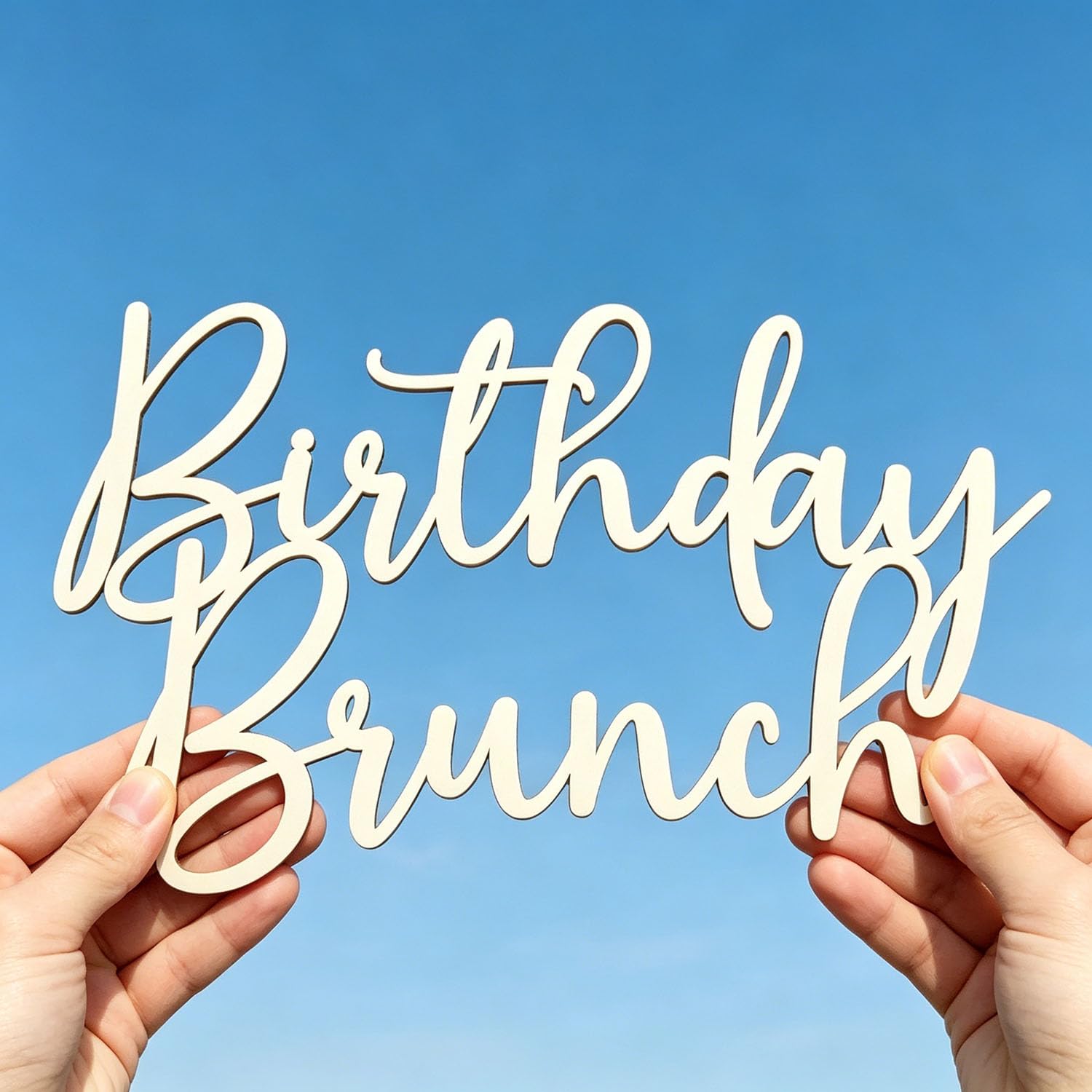 Birthday Brunch Wooden Sign for Backdrop,Brunch Birthday Party Decor,Happy Birthday Party Favor Supplies