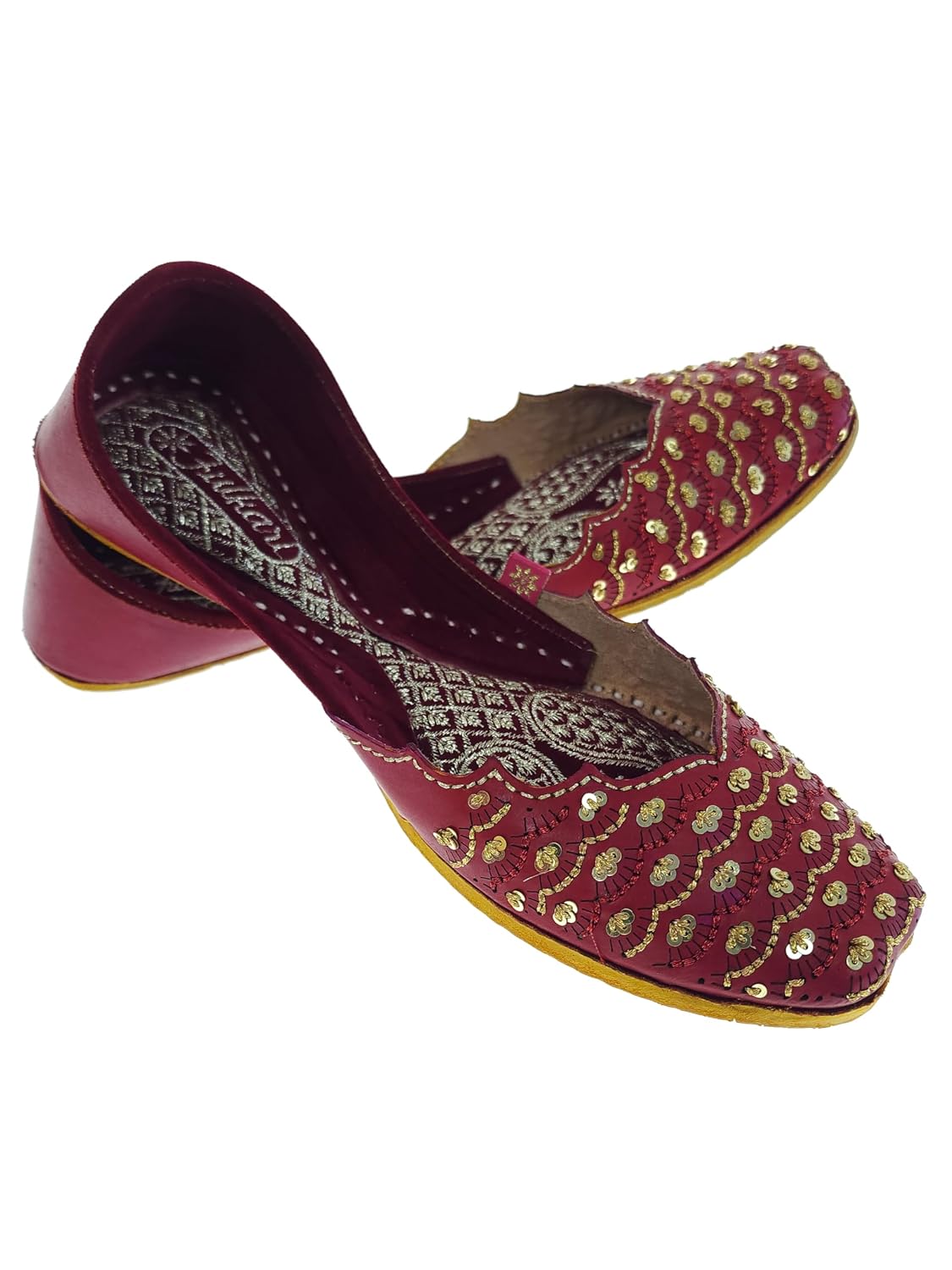 Fulkari Women SeaSand Gold Casual Genuine Soft Leather Jutis | Bite and Pinch Free Juttis | Punjabi Jutti | Girl's Office ... - Review, Price and Buying Guide