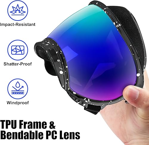 Miniatura 7 de Gafas para perros grandes, protección de ojos de perro, gafas para perros, gafas de sol para perros, gafas de sol para perros para razas medianas,