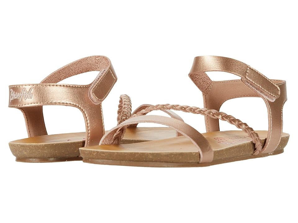 Blowfish Malibu Kids Goya-K (Little Kid/Big Kid) (Pearl Rose Gold Die Cut) Girl's Shoes INTERNATIONAL SHIPPING