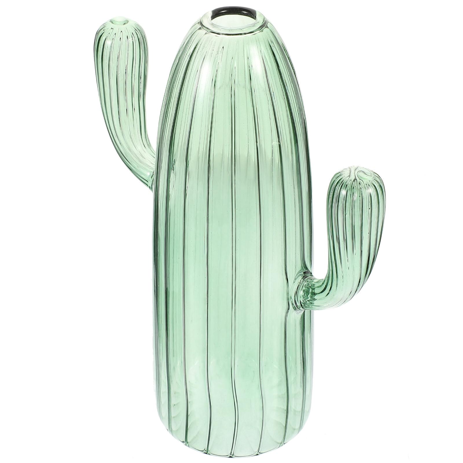 Jarrón de cactus verde de cristal original para regalo de inauguración