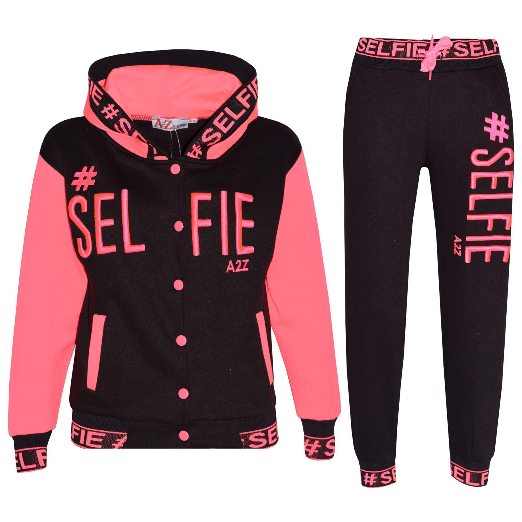 A2z 4 Kids Boys Neon Pink Girls Selfie - T.s Selfie 004 7-8