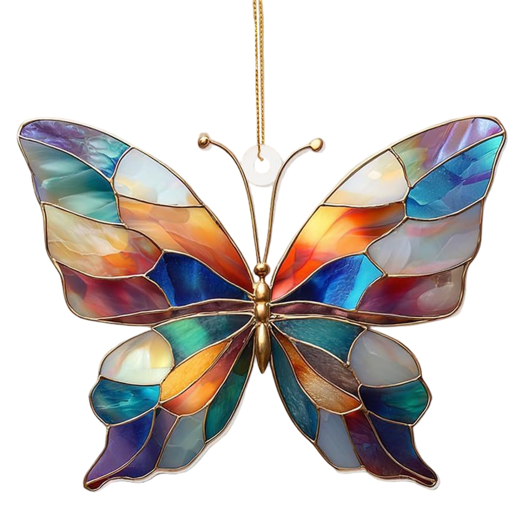Butterfly Suncatchers Colorful Acrylic Garden Suncatchers with Hanging Hook Window Sun Catchers Decor Butterfly Ornaments for Home, Garden, Sun Catchers, Suncatc