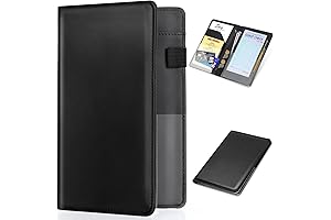Premium PU Leather Server Books, 5 x 8-Inch Waitress Books with Zipper...
