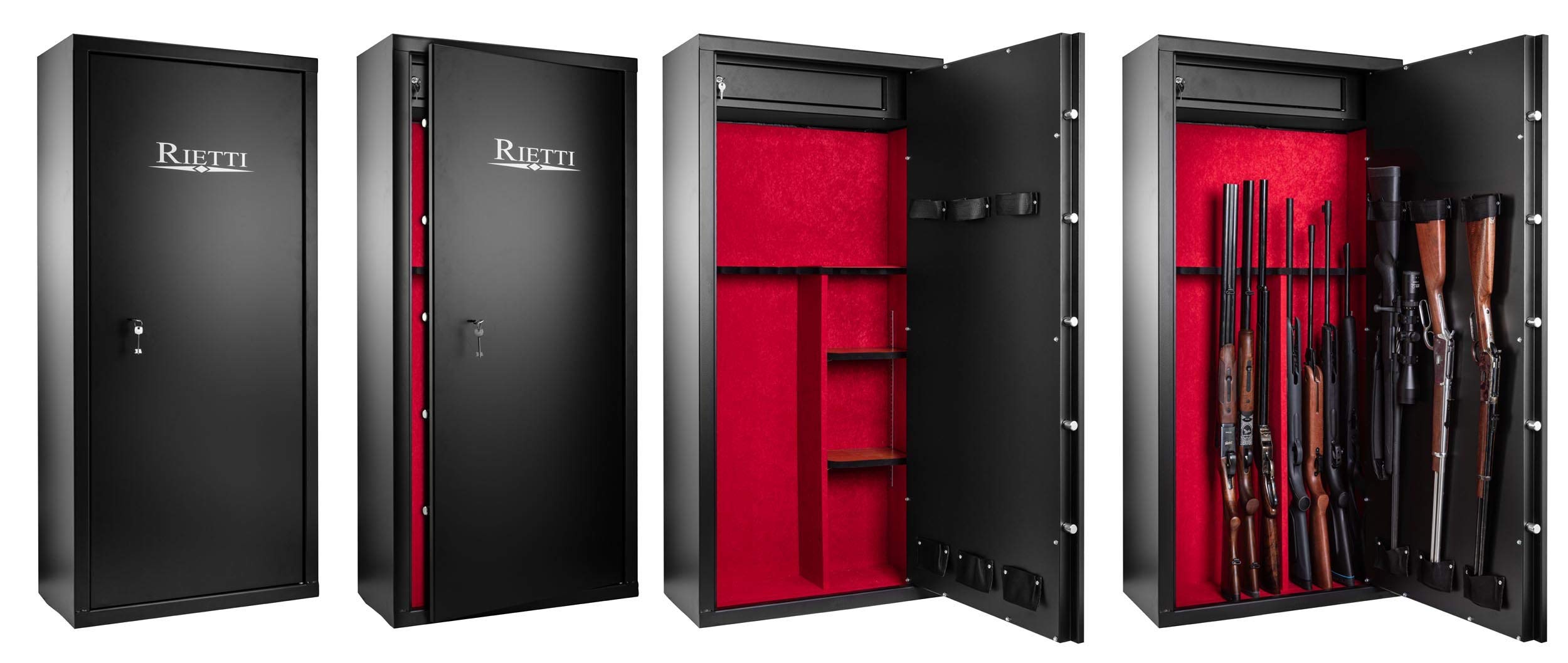 Rietti Armoire Forte modulable 14 Armes / 10 Armes + étagères
