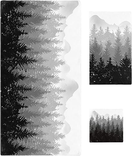 Juego de toallas de baño de árbol de otoño para baño, toallas de lujo, regalos para mujeres, de secado rápido, playa, cocina, mano, cabello, cara