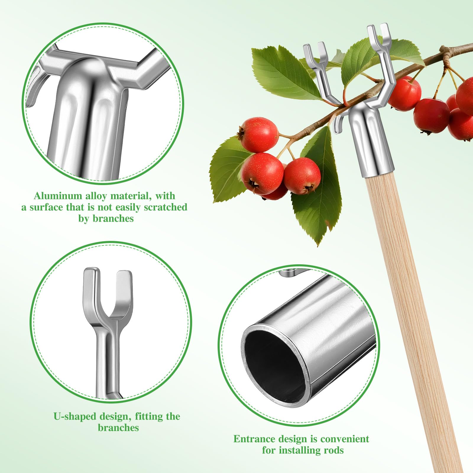 Yardwe 20 StüCk Metall-Obstbaum-StüTzgabeln AststüTzen Zur UnterstüTzung Schwerer ÄSte Gartenbedarf FüR Weinberge Obstplantagen Und GäRten