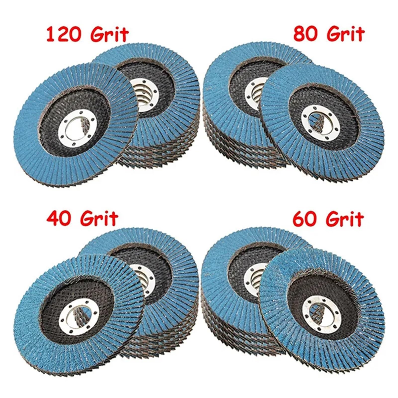1 szt. ściernice tarcze listkowe tarcze szlifierskie 115 mm 4,5 cala 40/60/80/120 ziarnistość szlifierka kątowa narzędzia ścierne do drewna (ziarnistość 40)