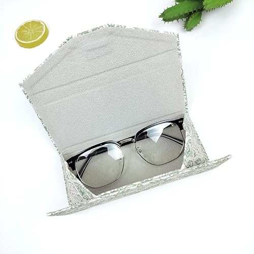 Vista 4 de Real Sic Estuche para gafas para hombres y mujeres, soporte magnético plegable para lentes de sol, inspirado en actividades y pasatiempos
