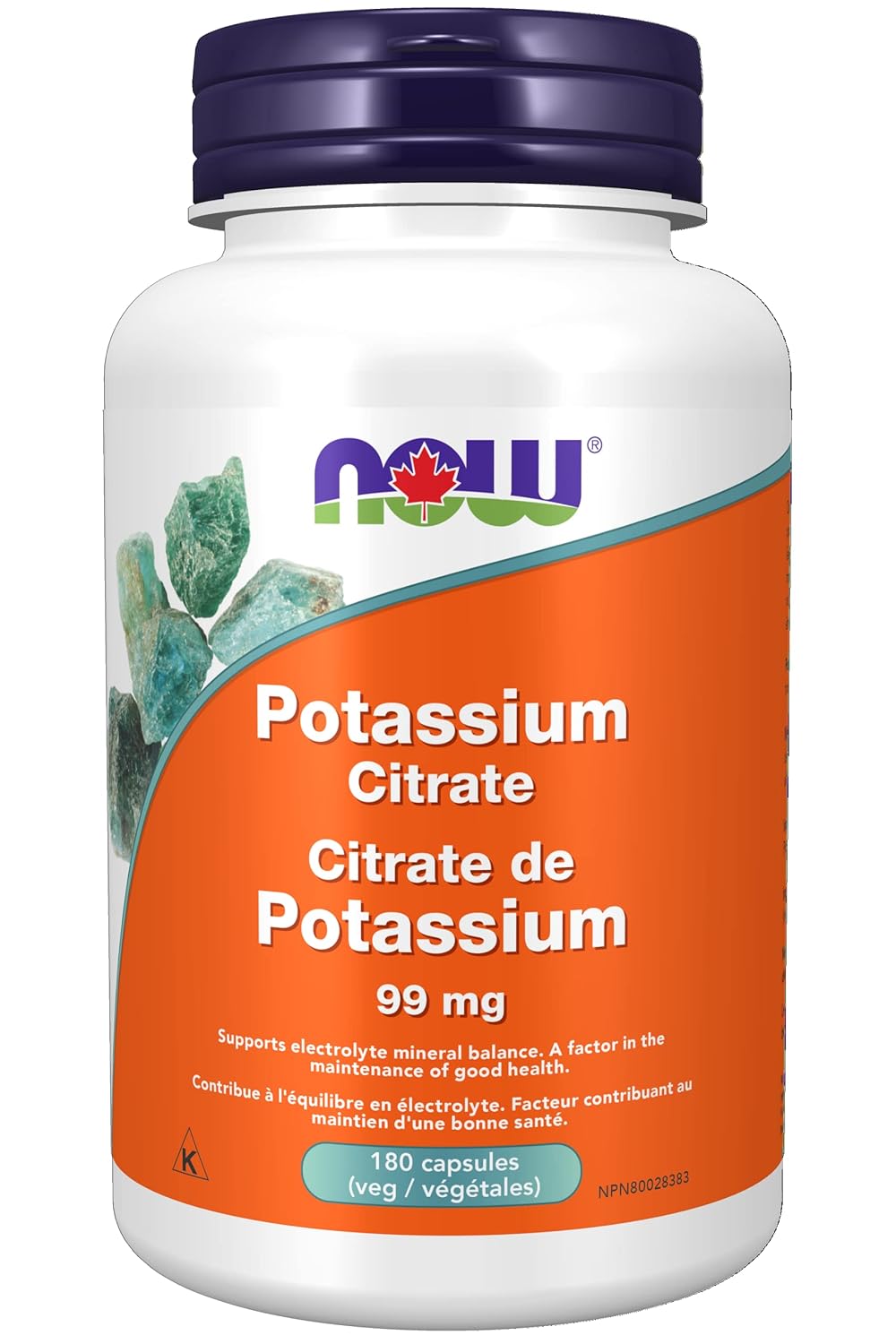 Now Foods Potassium Citrate 99Mg 180Cap