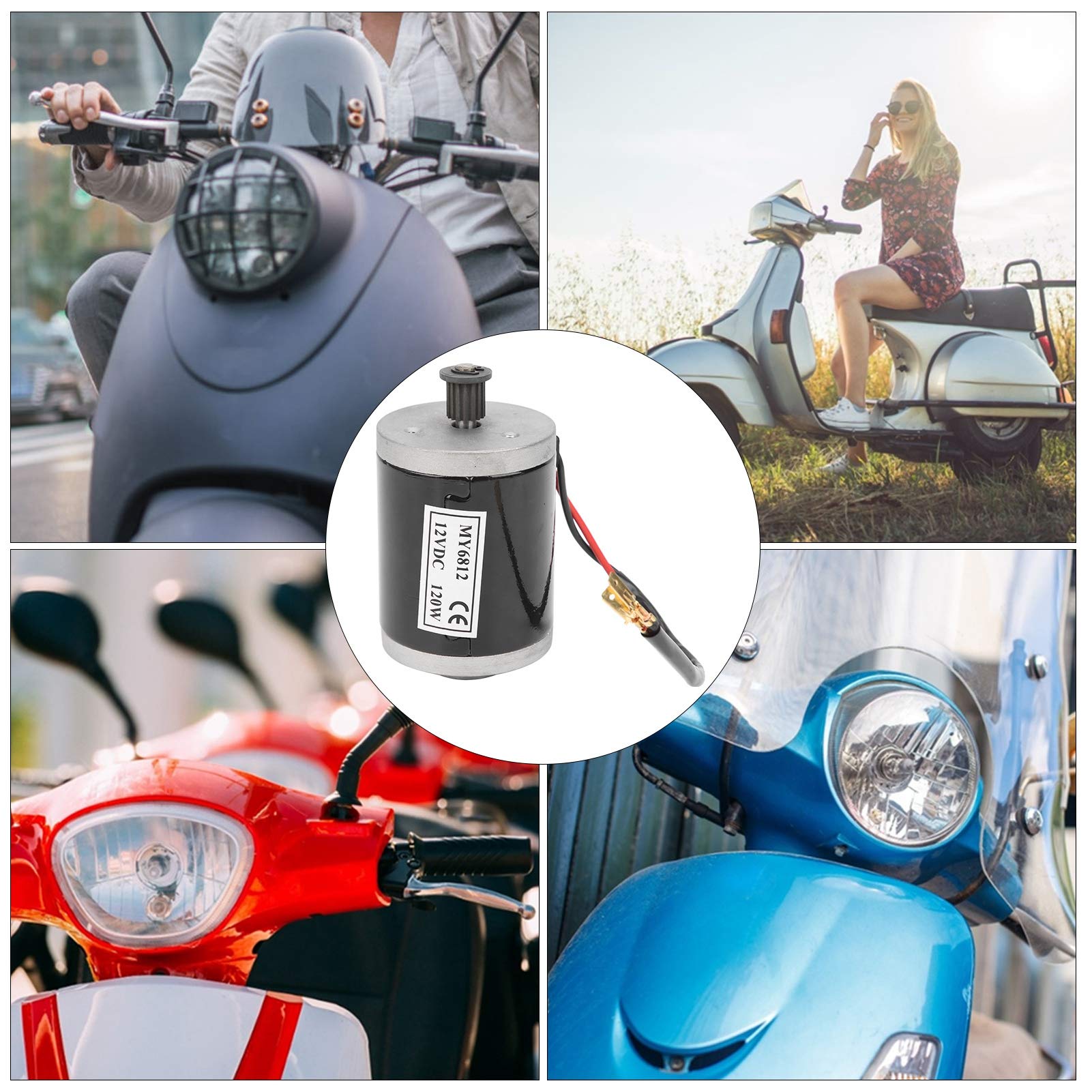 Motore Spazzolato 12V 120W Per Scooter Elettrico E Bici - Con Puleggia Per Cinghia | Alta Velocità E Affidabilità - Foto 2