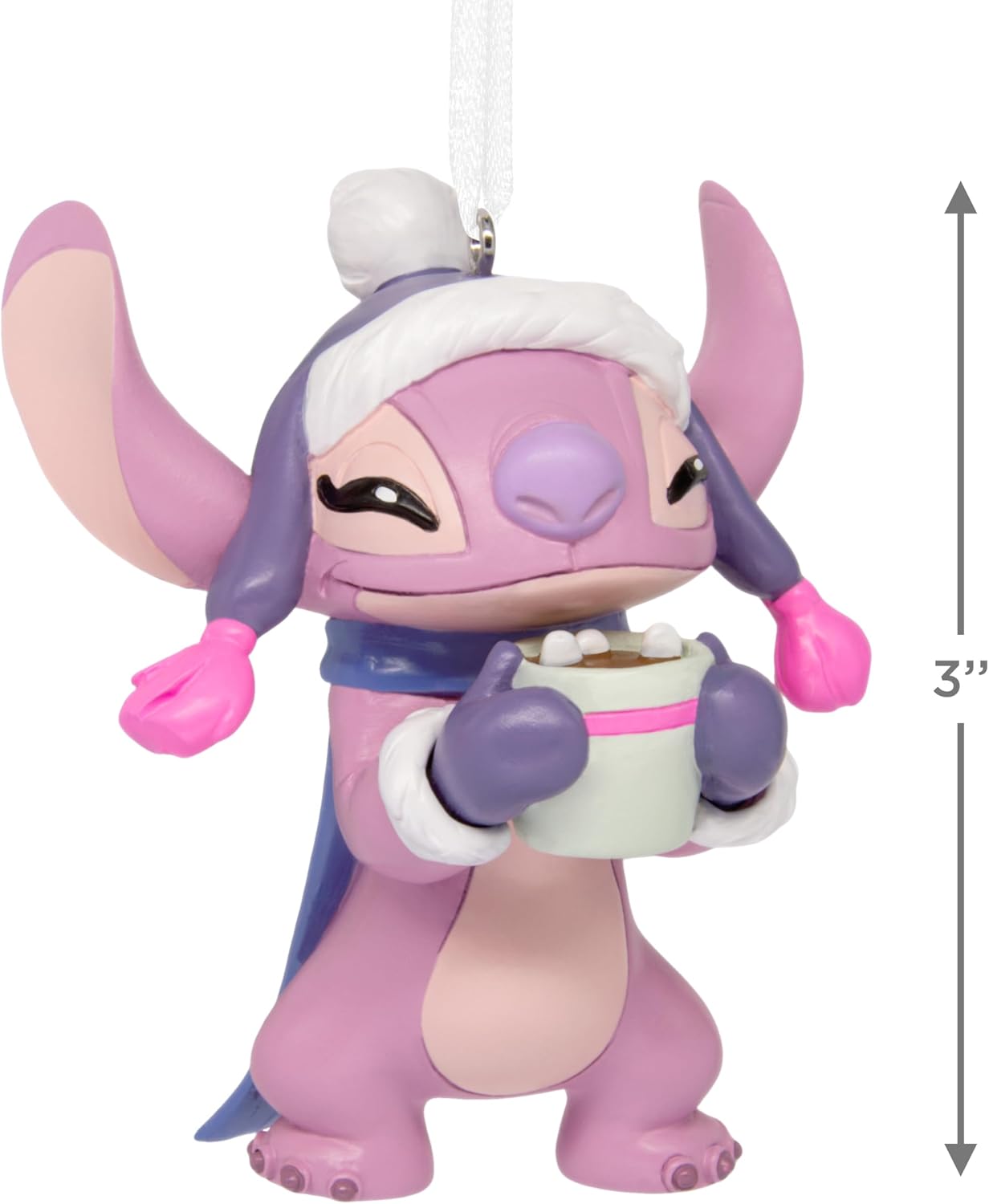 Hallmark Disney Christmas Ornament (Stitch Angel with Hot Cocoa) image 4