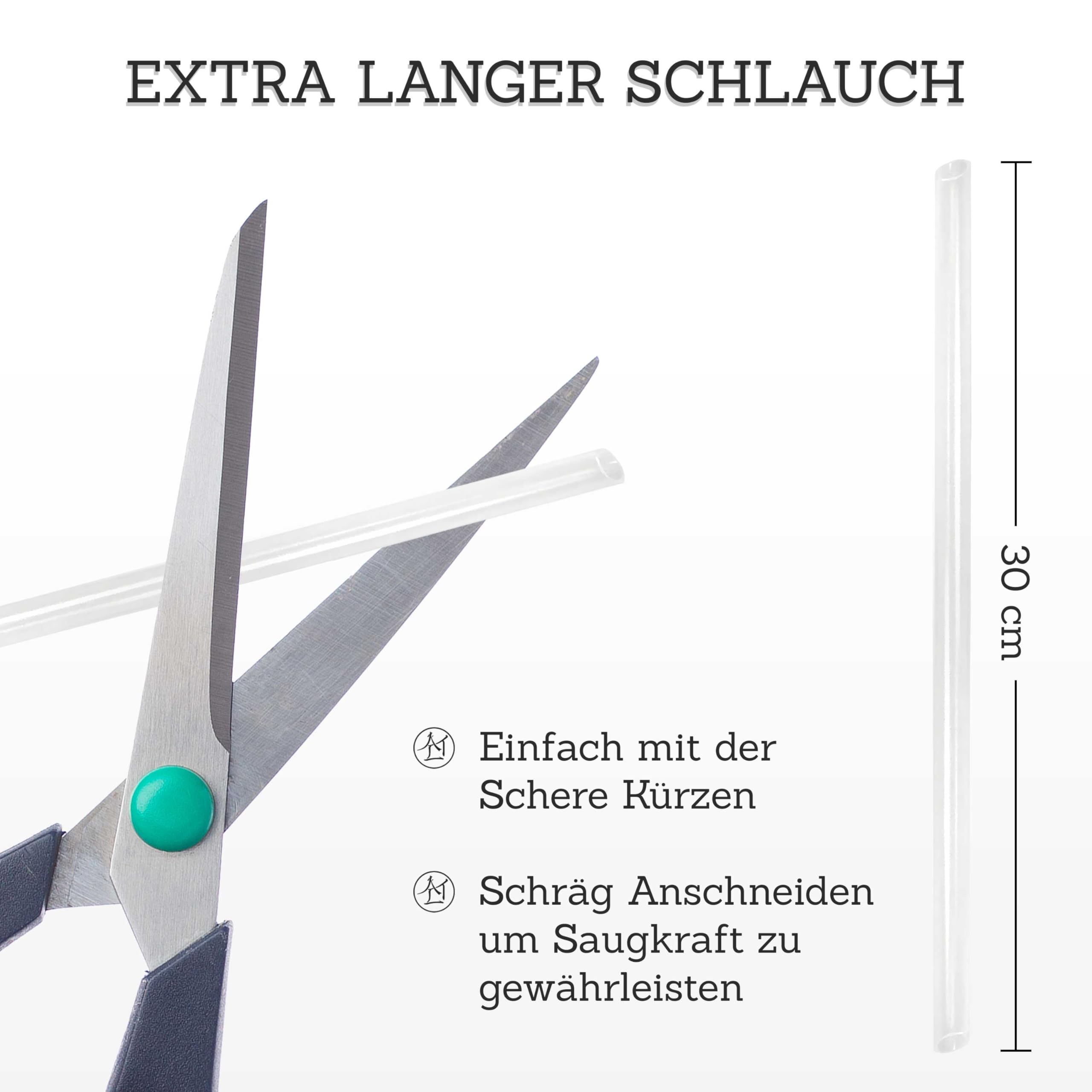 ALTGLAS 4 Pcs Extra Long Straw for Soap Pumps (length 11.8 in / 30 cm) - Compatible with Soap Dispenser Pump Heads by Altglas