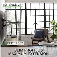 Vista 5 de SANUS Soporte de pared extragrande para TV giratorio e inclinable Diseño universal premium para televisores de 37 a 90 pulgadas hasta 150 libras