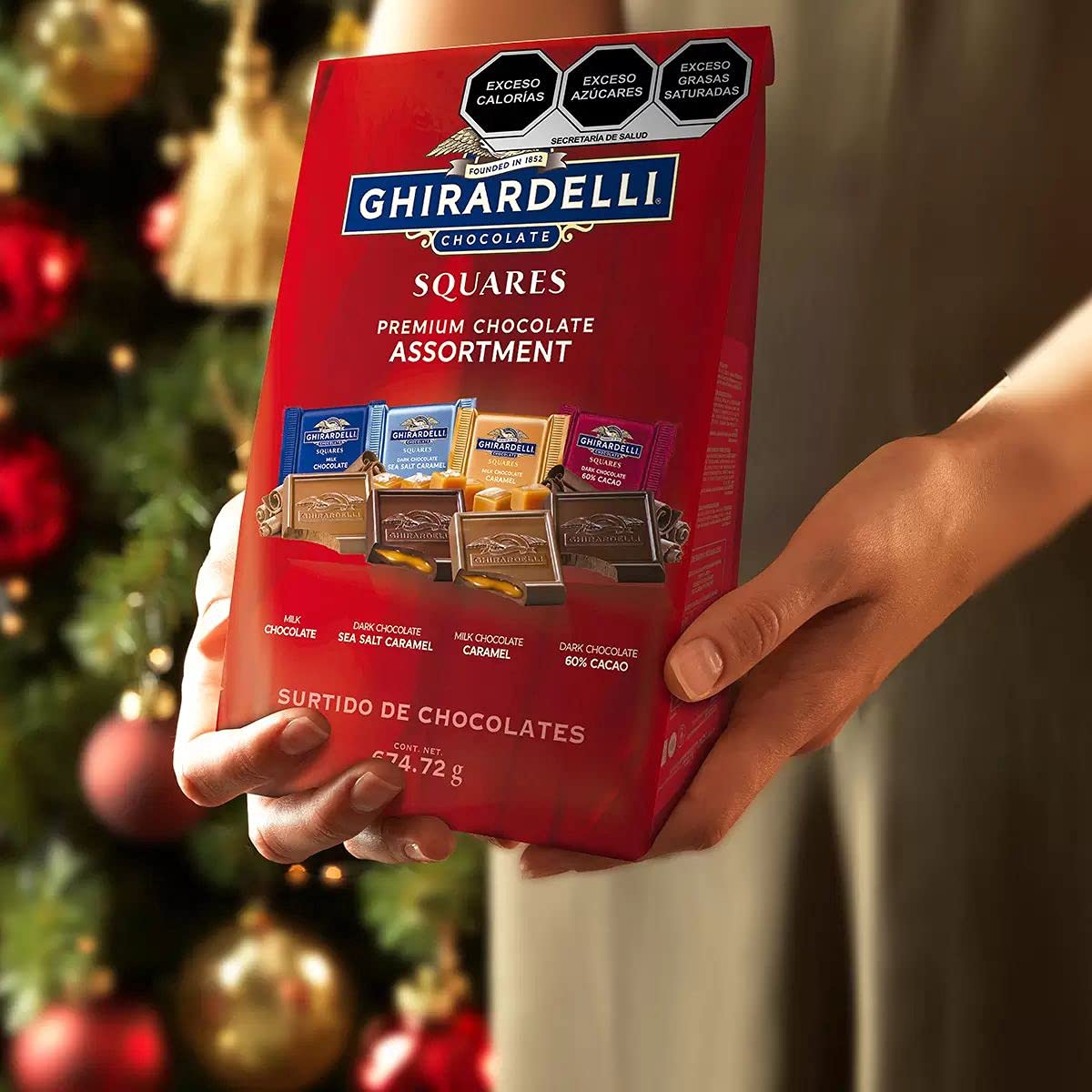 Ghirardelli Chocolate Squares Surtido de chocolate premium 23.8 onzas