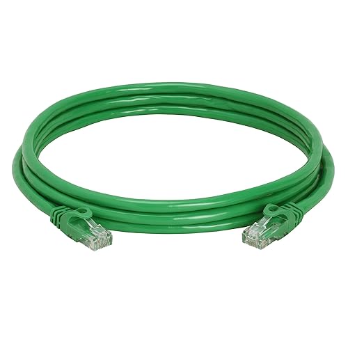 Vista 52 de Cmple - Cable Cat 6 de alta velocidad - Cable de red de 10 Gbps, LAN Ethernet Cat6, conectores RJ45 chapados en oro - 5 pies blanco