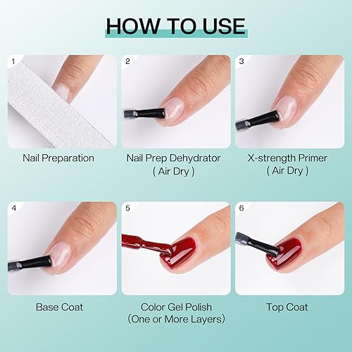 Miniatura 6 de Morovan Preparación de uñas deshidrata e imprimación X-strong, sin quemaduras y deshidratador de uñas no ácido para polvo acrílico, secado rápido,