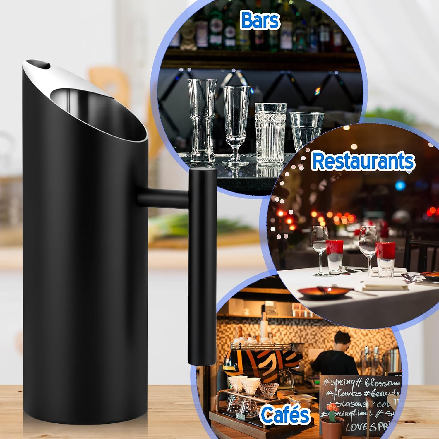 Funnymoom 3 Pack 35oz/1.0l Stainless Steel Water Pitcher