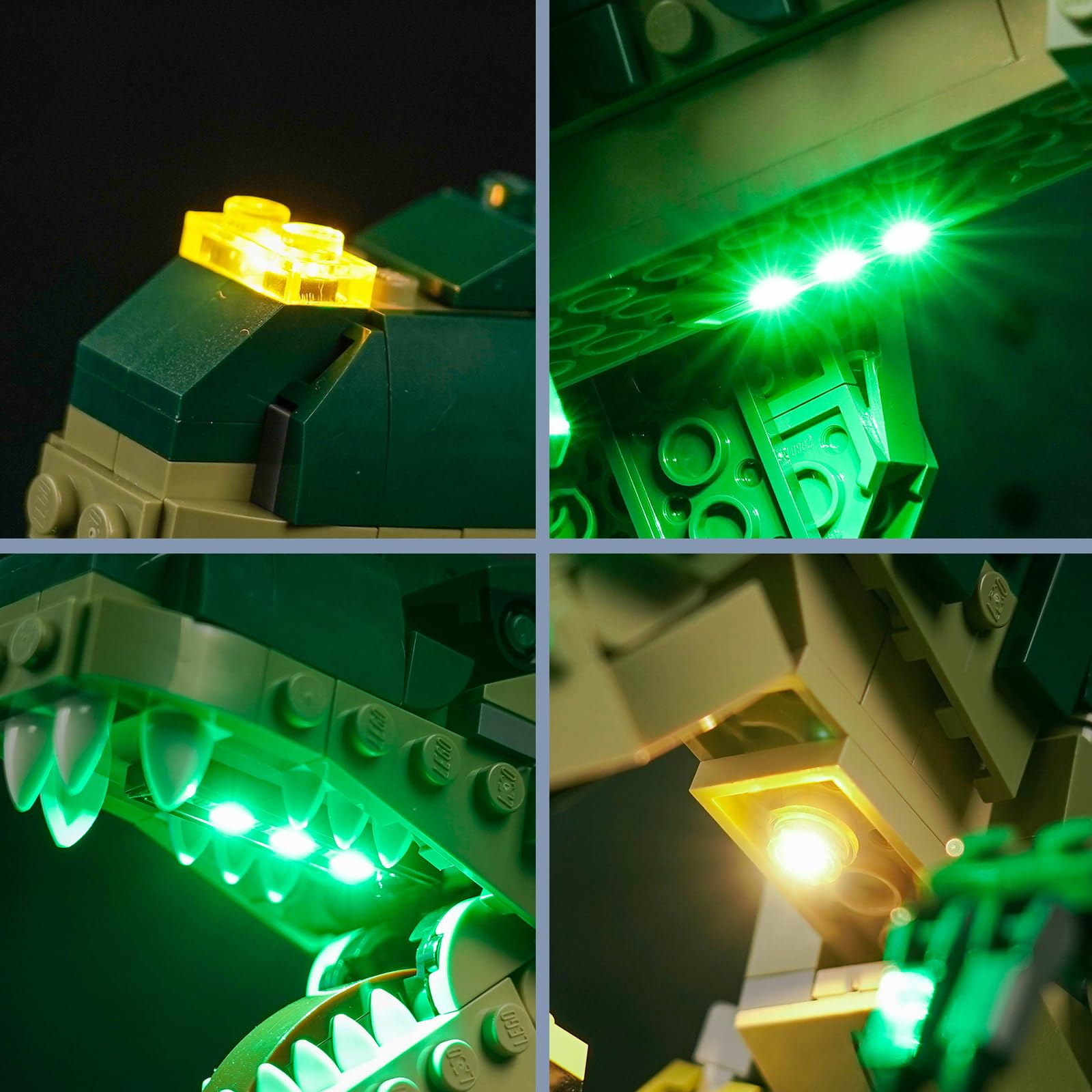 Led Light Set for Lego 31151 T. Rex Creator 3-in-1 Toy - Decoration & Creative Toys, Green, 10.5 cm x 15.5 cm x 3 cm - Image 3