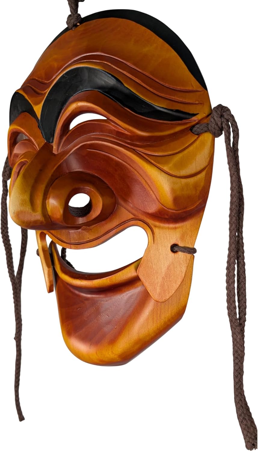 Terrapin Trading Authentic Korean Hahoe Wooden Mask | Gaksi (The Bride) | Hand-Carved Alder Wood | Museum Stamped | National Treasure No. 121 Collectible