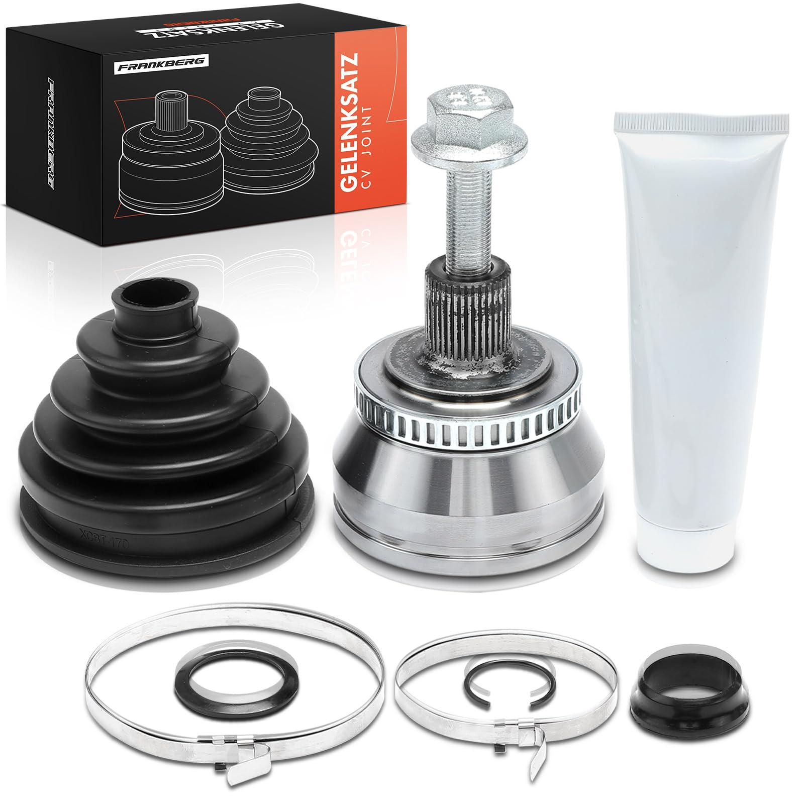Frankberg Gelenksatz Antriebswelle Vorne Kompatible mit A4 1995-2006 A6 1997-2005 A8 1994-2000 Allroad 2000-2005 Superb I 2001-2008 Pa.ssat 1996-2005 Replace# 8D0498099D