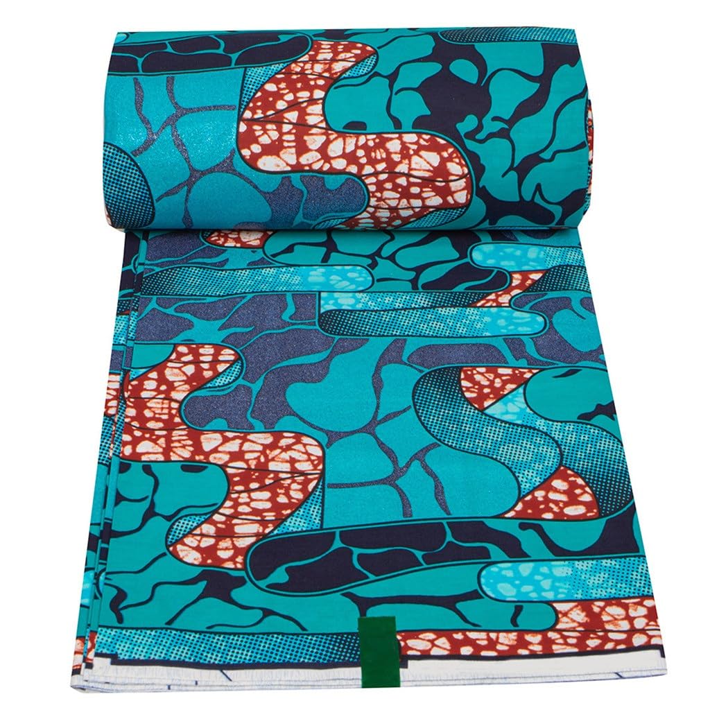 Tessuto batik nazionale africano con stampa a caldo Tessuto in cotone bifacciale Ankara Panno in cera di sabbia dorata