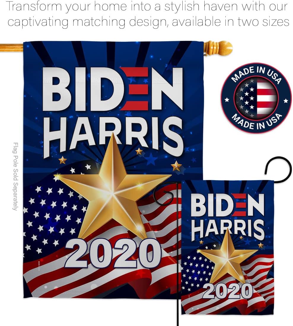 Biden Harris Flag 2020 Vote President Eagle Set Patriotic Democrat Republican Tea Party United State American Election Banner Small Garden Yard Gift Double-Sided, House Flag 28" x 40", Thick Fabric